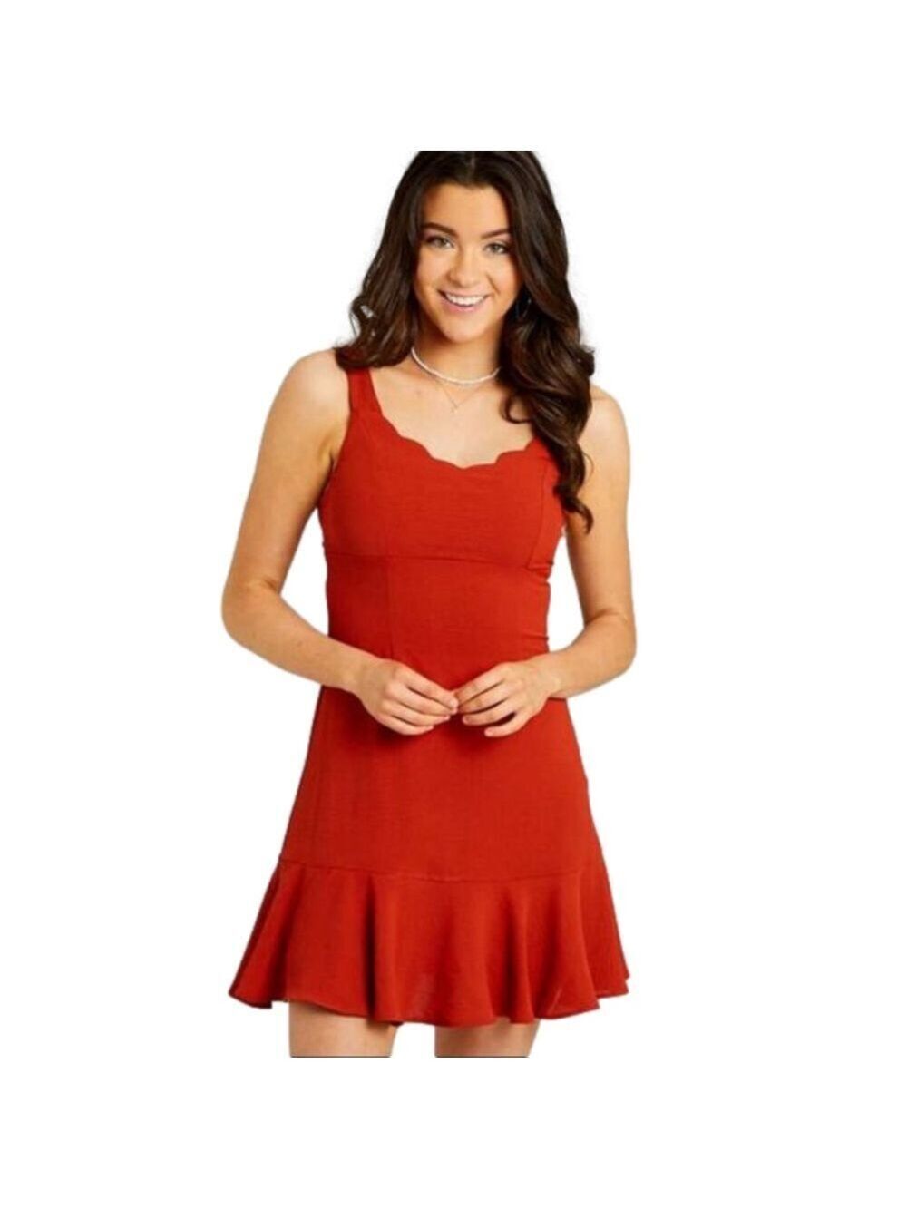 Altar'd State Elliana Dress in Burnt Orange Size Small